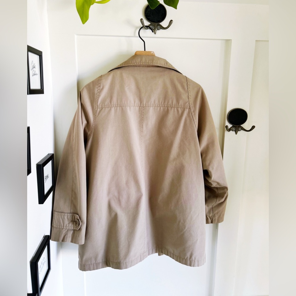 Vintage Tan Heritage Utility Jacket Plaid Lined | Women’s Medium - Picture 5 of 9